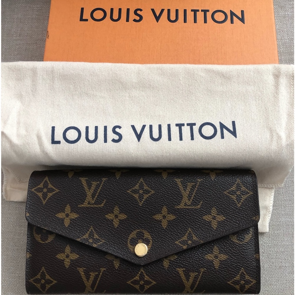 Louis Vuitton Black and Gold Monogram Wallet